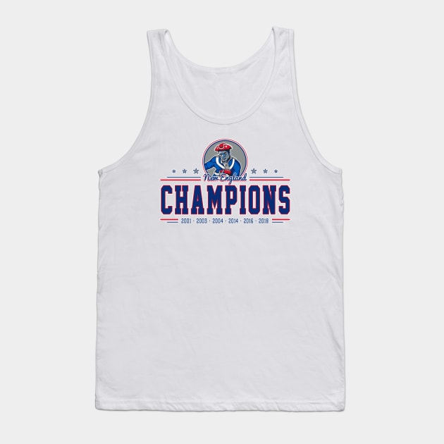 Patriots 2019 Championship Graphic 3 Tank Top by bkumm66